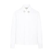 Bomuldsskjorte 100% Optisk Hvid