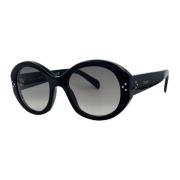 Retro Oval Solbriller med Ikoniske Prikker