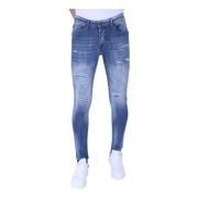 Jeans Til Mænd Slim Fit Med Revner - 1095