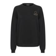 Hyggelig Bomulds Sweatshirt i Tap Shoe