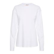 Bright White Langærmet T-shirt