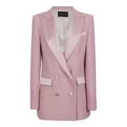 Pink Tuxedo Jakke Peak Revers