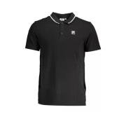 Sort kortærmet polo shirt