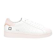 Hvid Pink Læder Sneakers