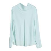 Silkebluse mint