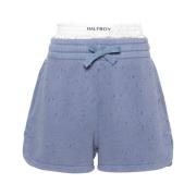 Blå Indigo Boxershorts med Laserbehandling