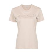 Beige T-shirts og Polos med Logo