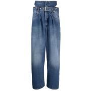 Denimblå Mode Jeans