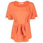 Flame Orange Renee Blouse