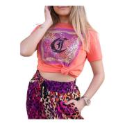 Flocked Monogram Leopard Print T-shirt