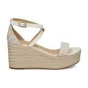 Beige Wedge Espadrilles