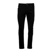 Sort Slim Fit 5-Lomme Jeans