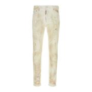 Hvid Stretch Denim Cool Guy Jeans