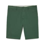 Slim Fit Stretch Cotton Bermuda Shorts