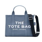 Canvas Tote Taske med Logo Applique