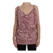 Pink Blomstret Logo Top