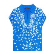 Blomstret Placed-Print T-shirt