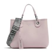 Lille Pink Shopping Taske med Justerbar Strop og Aftagelig Indre Pung