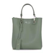 Grøn Shoppingtaske med Justerbar Strop og Aftagelig Pung