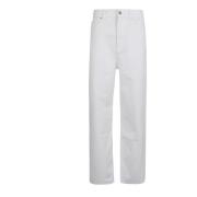 Hvide Straight Denim Jeans