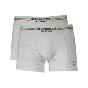 Grå Bomuld Boxershorts Bi-Pack