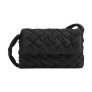 Sort Cross-body Taske med Intreccio Foulard Motiv