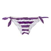 Lilla Hvide Striber Bikini Bund