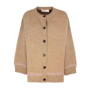 Brun Kimonoærme Cardigan Sweater