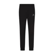 Sort Bomulds Sweatpants med Brand Logo Print