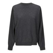 Crew-neck Sweater med Åbne Armhuller