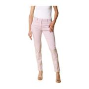 Slim Women's Chino Bukser i Stræk Satin