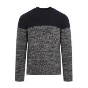 Luksuriøs Blå Sweater AW24