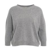 Luksuriøs Grå Cashmere Sweater AW24