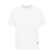 Hvid Bomuld T-Shirt Casual Stil