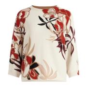 Blomstret Paillet Sweater