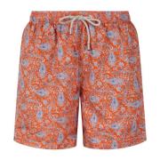 Blomsterprint Badeshorts