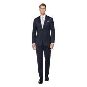 Pinstripe Stretch Wool Suit