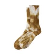 Chunky Ribbed Crew Socks Tie Dye