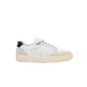 MASON Hvide og Beige Ruskind Sneakers