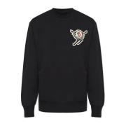 Sweatshirt med logo patch