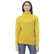 Luksuriøs gul turtleneck sweater