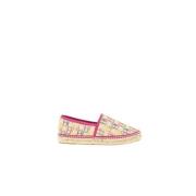 Lærred Espadrilles Pink Initialer Kontrast