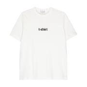 Grafisk Print T-shirt med Crew Neck