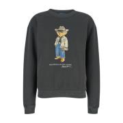 Grå Sweater med Polo Bear Design