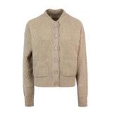 Bomber Line Cardigan Sweater