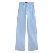 Klassiske Straight Cut High Waist Jeans