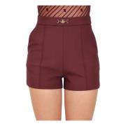 Bordeaux Elegant Shorts Efterår Vinter