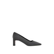 Minimalist Anthracite Velvet Pump