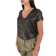 Leopard Print T-Shirt - Kortærmet