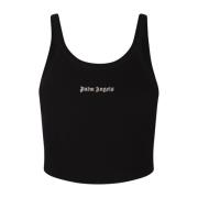 Sort Tank Top med Logo